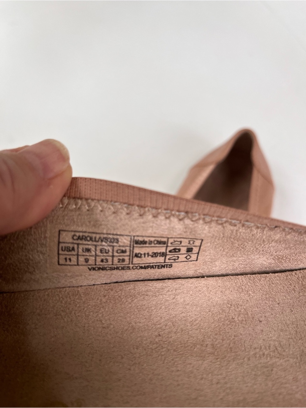 Vionic Women's Leather Ballet Flats in Neutral Tan Tone - Picture 9 of 9